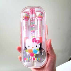 Japan Sanrio Hello Kitty Stainless Utensils Set